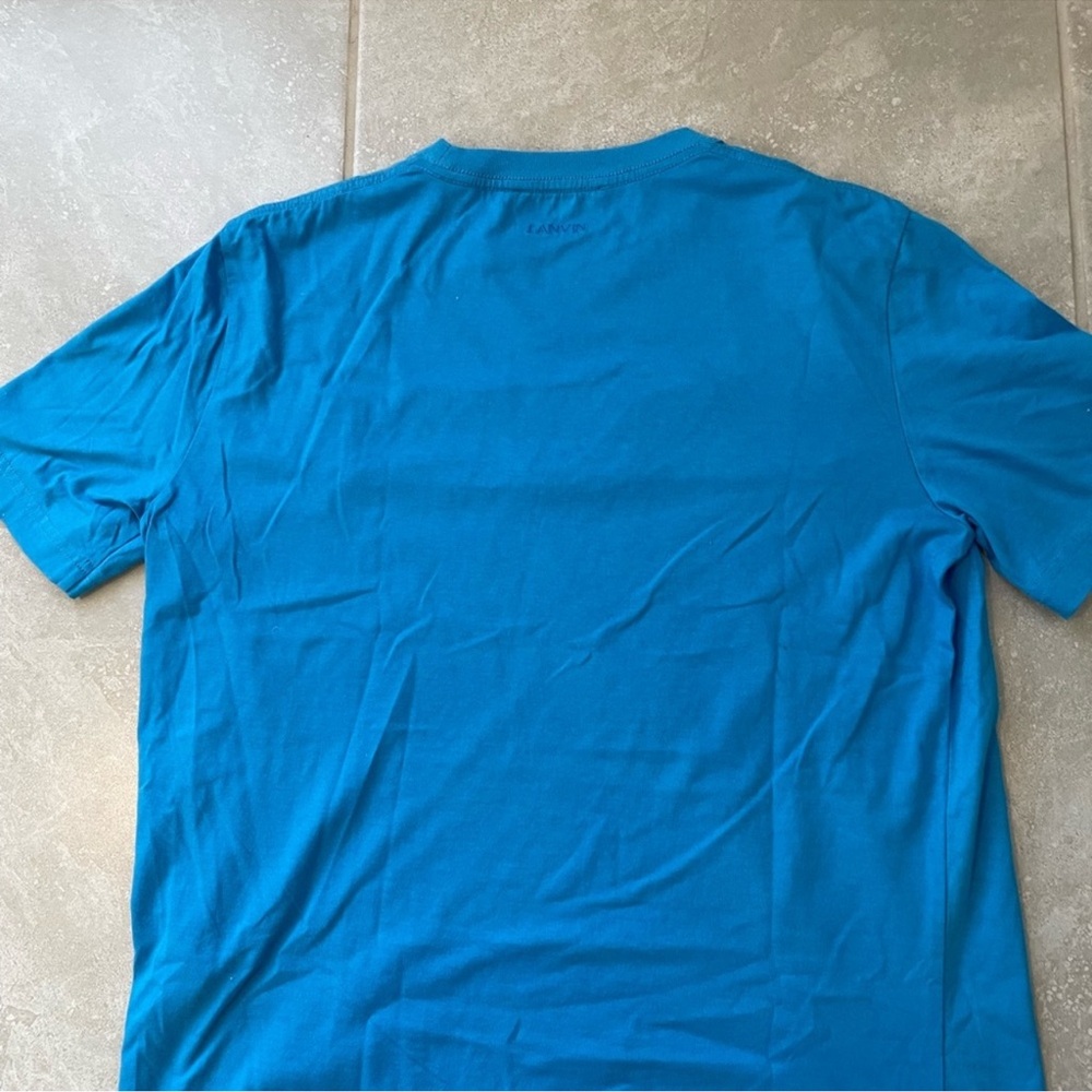 Lanvin Vibrant Blue Crewneck Tee - Picture 3 of 4
